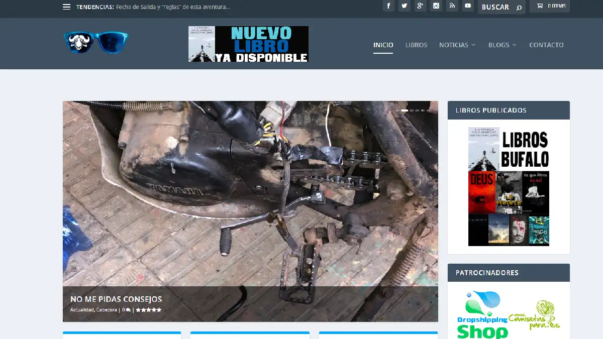 Página web aventurero