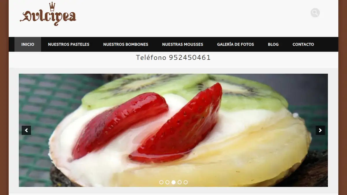 Diseño web pastelería