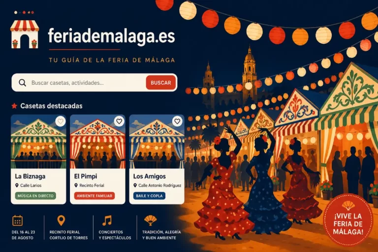 Feria de Málaga diseño de directorio y tienda